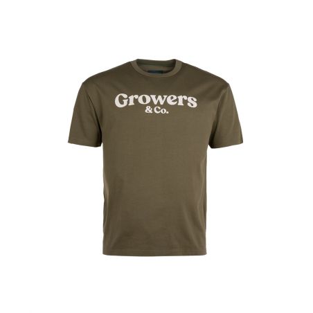 T-shirt homme avec logo Growers en coton biologique Growers & Co.