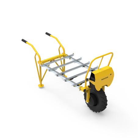 Single wheel electric market gardening wheelbarrow