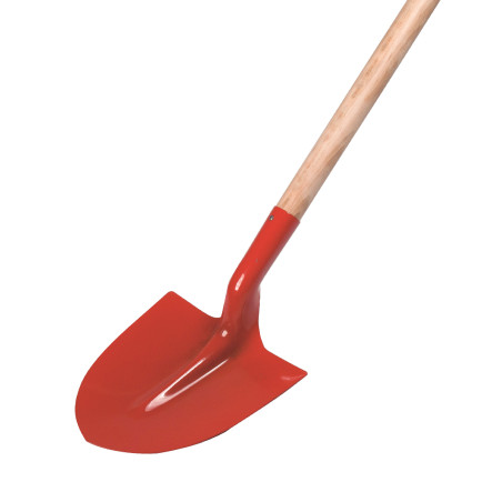 Standard Round Shovel, Width: 25cm (with 120cm Wooden Handle)