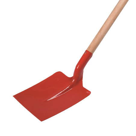 Standard Square Shovel, Width: 25cm (with 110cm Wooden Handle)