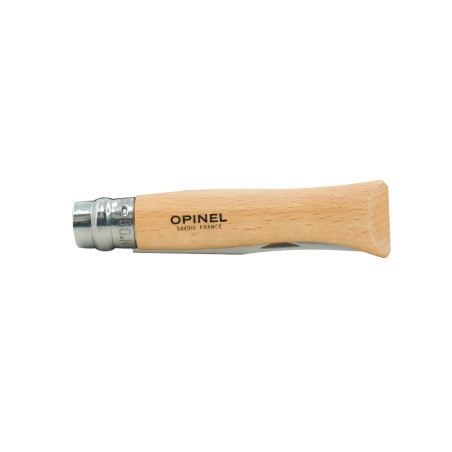Opinel-Messer „Tradition Classique N°09“ aus rostfreiem Stahl, Griff aus lackiertem Buchenholz