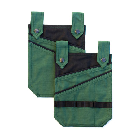 "	2 abnehmbare Taschen für die Arbeitshosen „Ava“ & „Ann“ – grün"