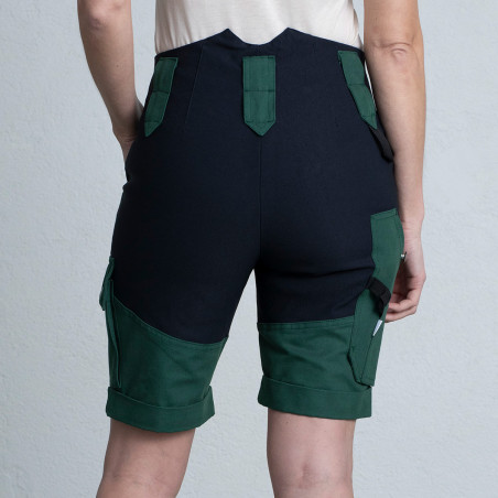 Female work shorts, model ANN, green,