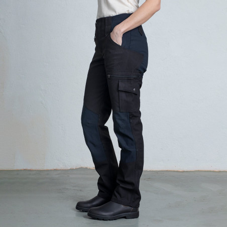TILDE women's long work trousers - black