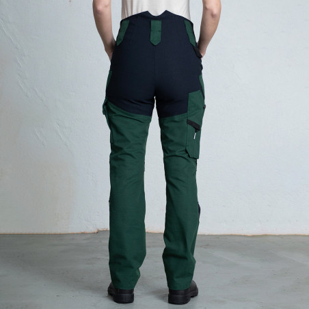 AVA women's long work trousers - green